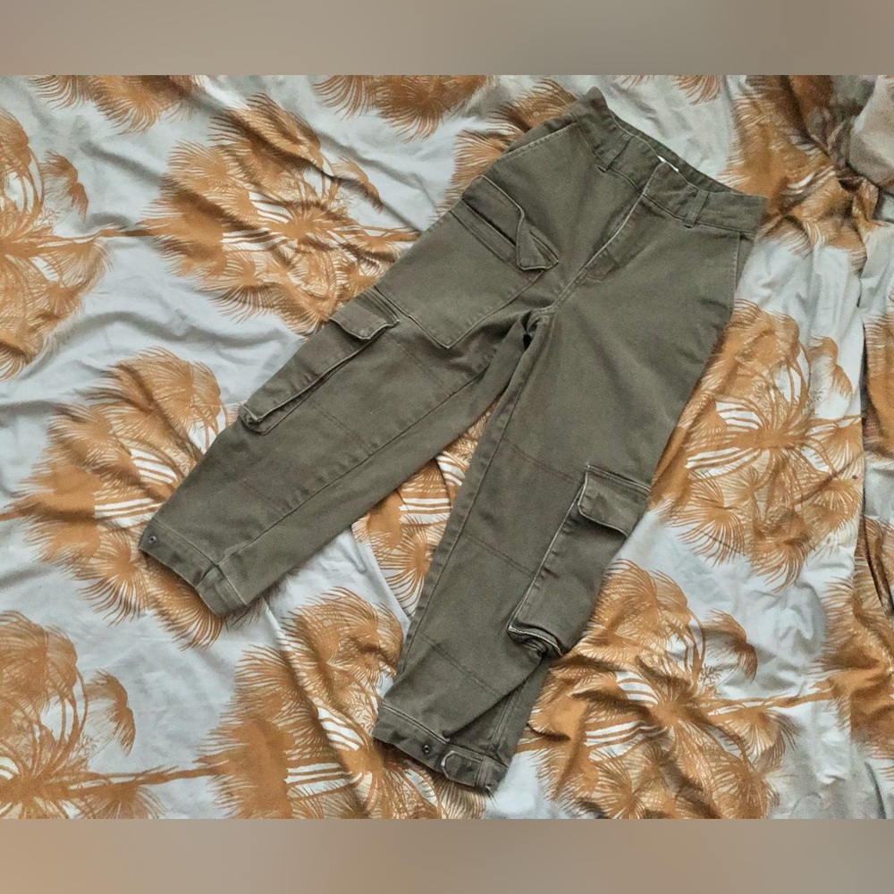 TNA OLIVE workwear cargo pant 2 hemmed
